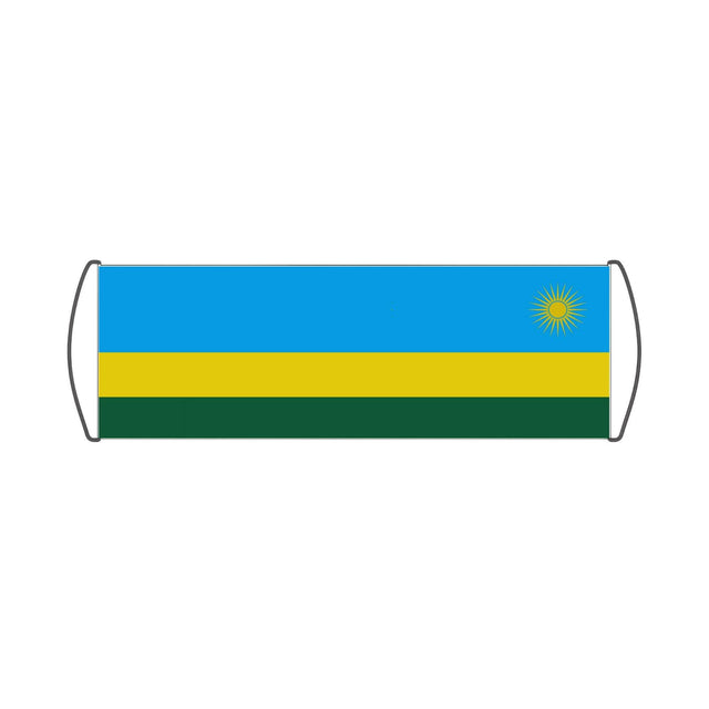 Bannière de défilement Drapeau du Rwanda - Pixelforma