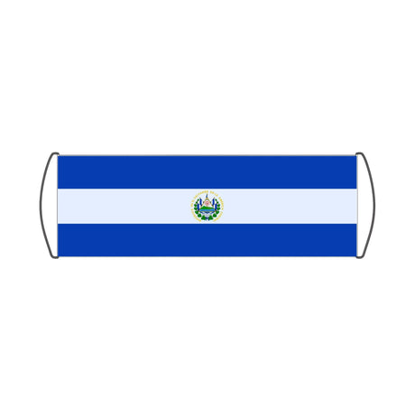 Flag of El Salvador Scroll Banner - Pixelforma