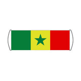 Senegal Flag Scroll Banner - Pixelforma
