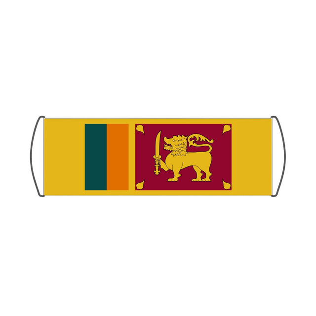 Sri Lanka Flag Scroll Banner - Pixelforma