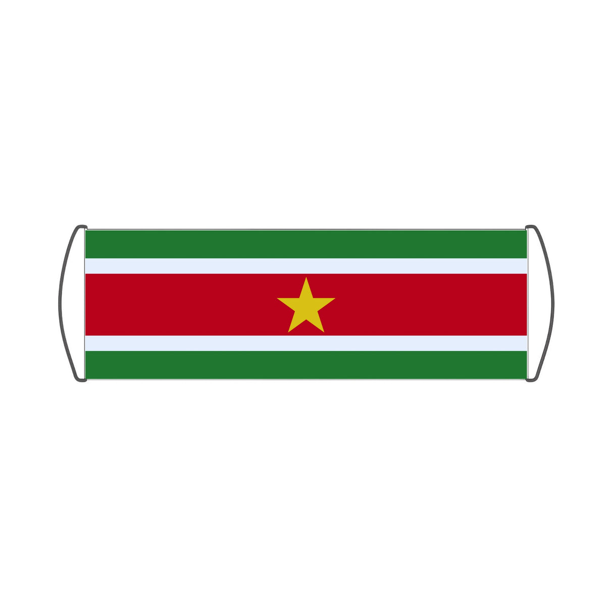 Flag of Suriname Scroll Banner - Pixelforma