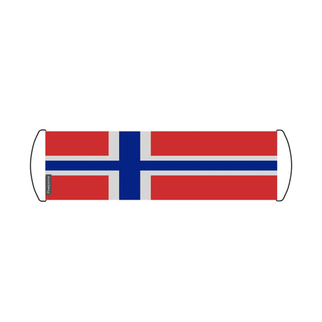 Bannière de défilement Drapeau de Norvège en Polyester - Pixelforma 