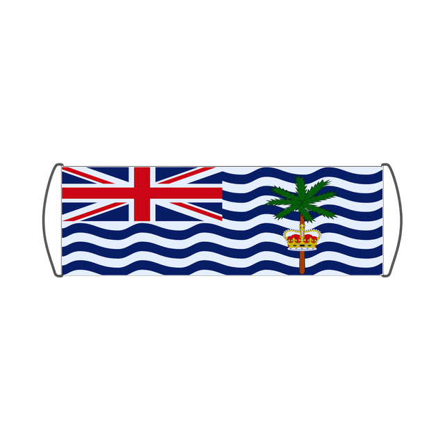 Bannière de défilement Drapeau du Territoire britannique de l'océan Indien - Pixelforma