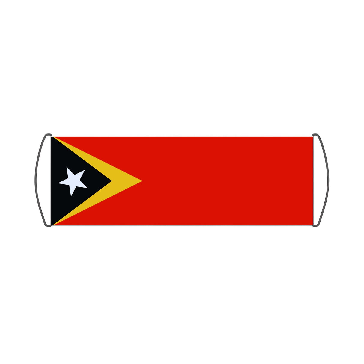Flag of Timor-Leste Scroll Banner - Pixelforma