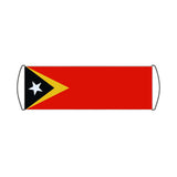 Bannière de défilement Drapeau du Timor oriental - Pixelforma