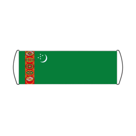 Flag of Turkmenistan Scroll Banner - Pixelforma