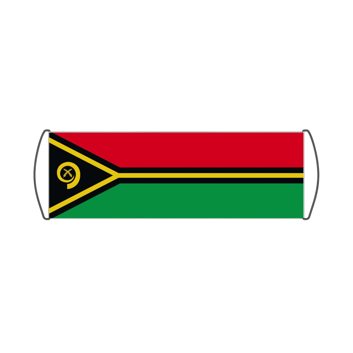 Vanuatu Flag Scroll Banner - Pixelforma