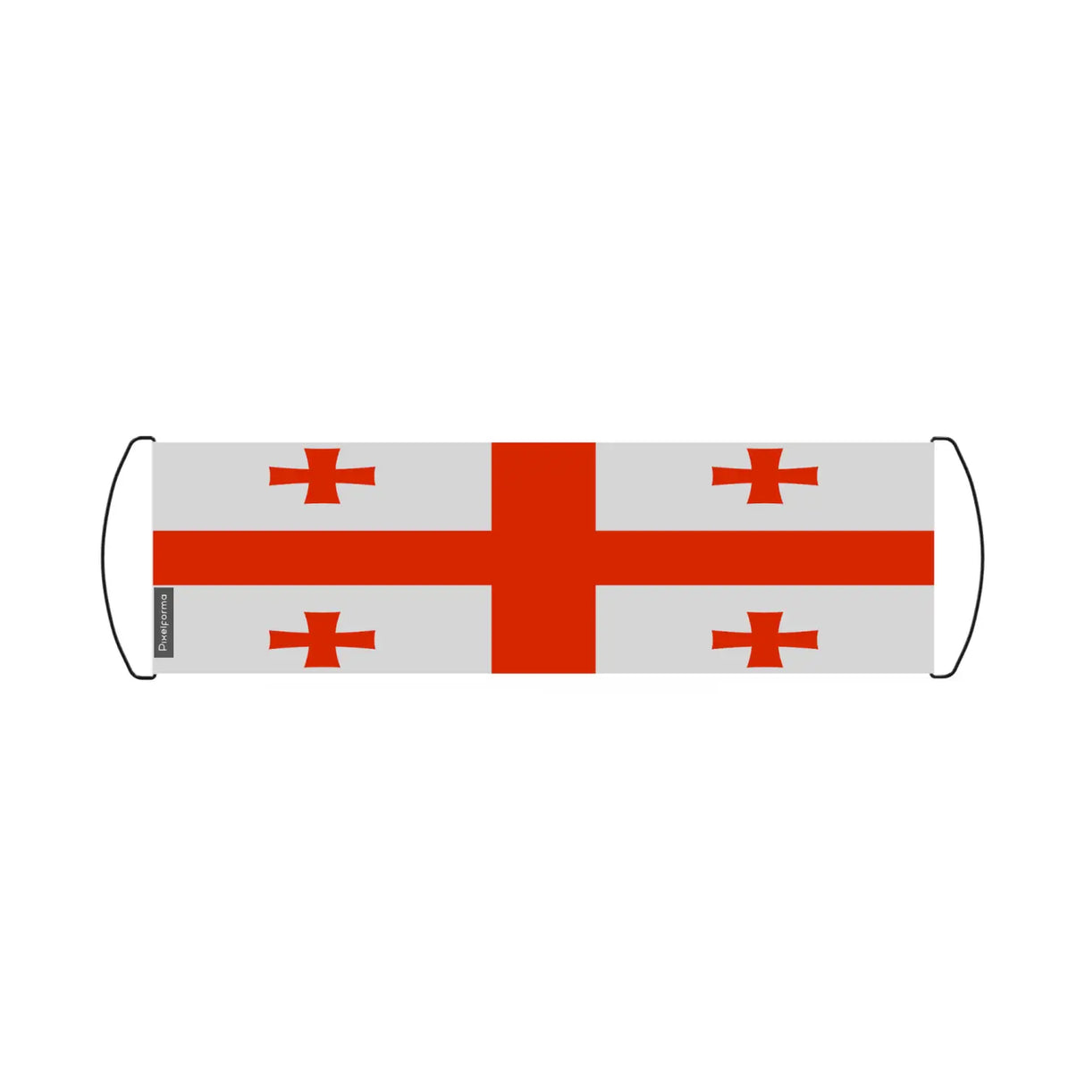 Bannière de défilement drapeau géorgie en polyester - pixelforma
