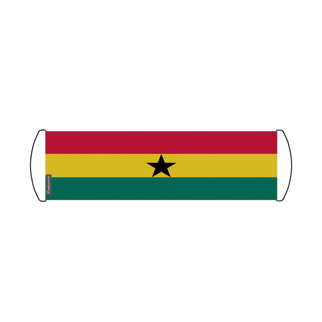 Bannière de défilement Drapeau Ghana en Polyester - Pixelforma 