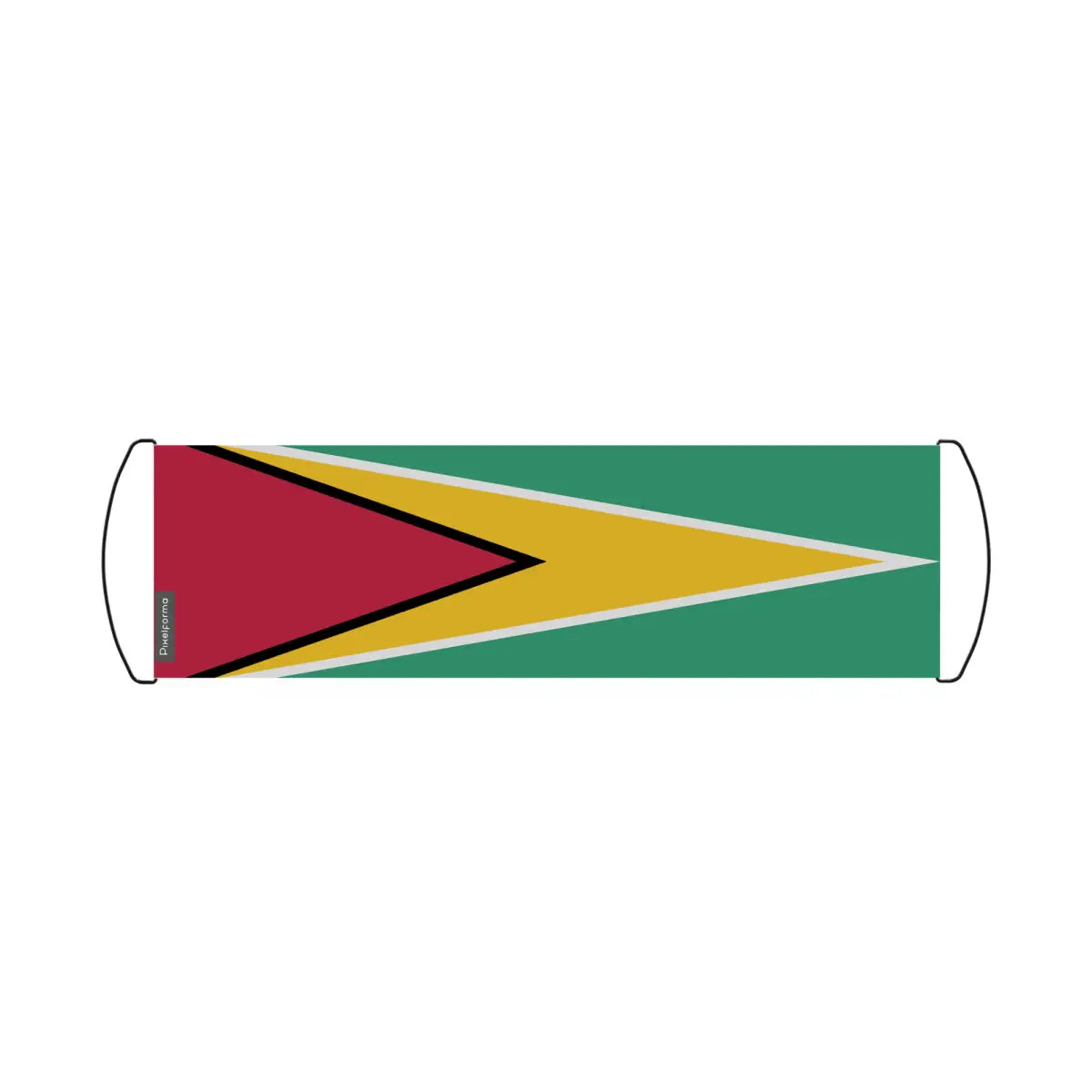 Bannière de défilement Drapeau Guyana en Polyester - Pixelforma 