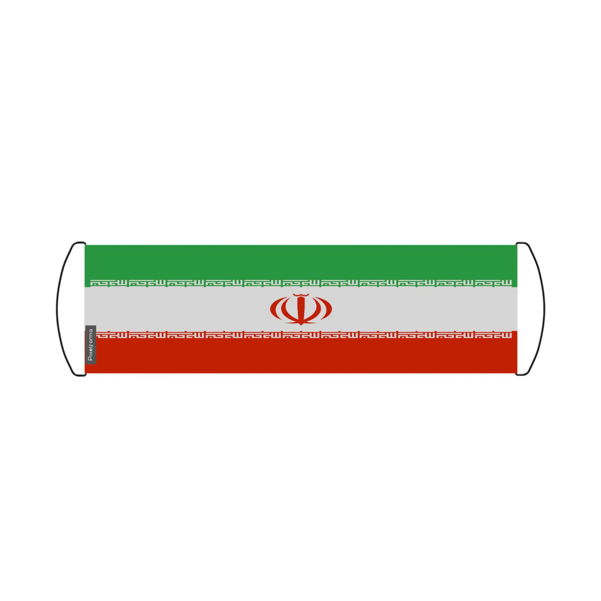 Bannière de défilement drapeau iran en polyester - pixelforma