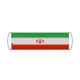 Bannière de défilement drapeau iran en polyester - pixelforma