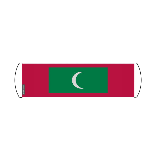 Bannière de défilement drapeau maldives en polyester - pixelforma