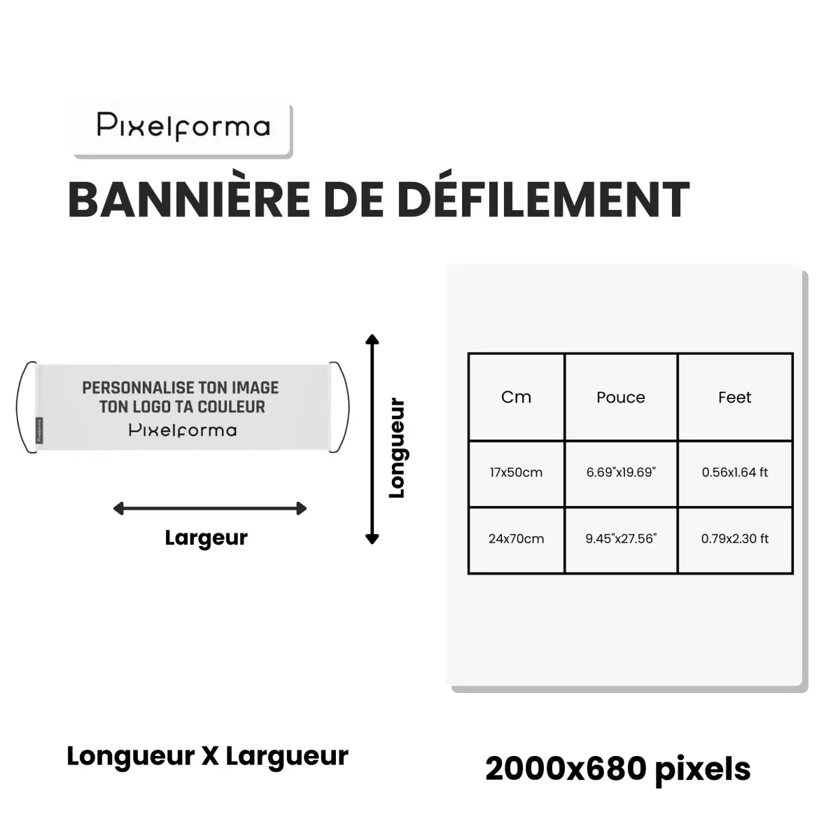 Bannière de défilement Drapeau pays de Galles en Polyester - Pixelforma 