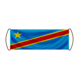 Bannière de défilement drapeau république démocratique polyester