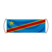 Bannière de défilement drapeau république démocratique polyester