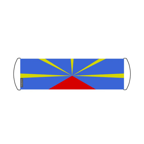 Bannière de défilement Drapeau Réunion en Polyester - Pixelforma 