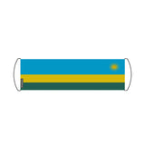 Bannière de défilement drapeau rwanda en polyester - pixelforma