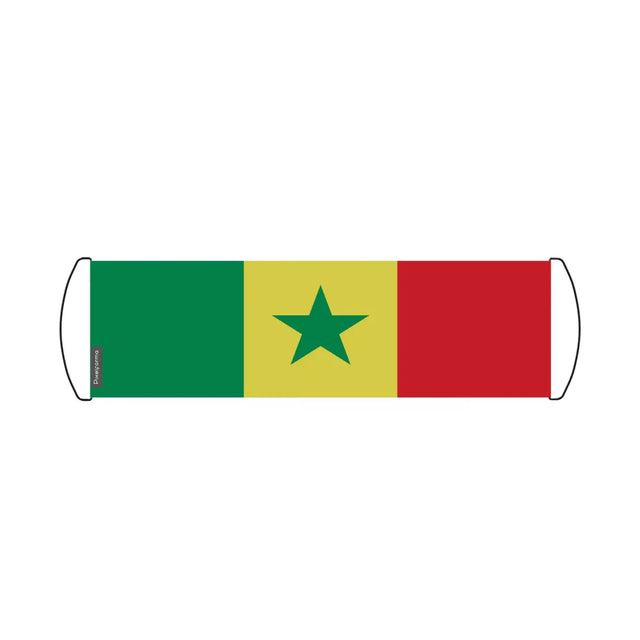 Bannière de défilement Drapeau Sénégal en Polyester - Pixelforma 