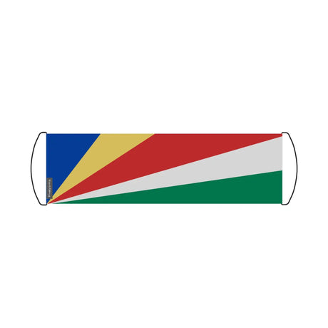 Bannière de défilement Drapeau Seychelles en Polyester - Pixelforma 