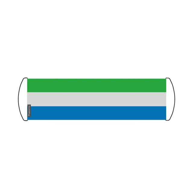 Bannière de défilement drapeau sierra leone en polyester - pixelforma
