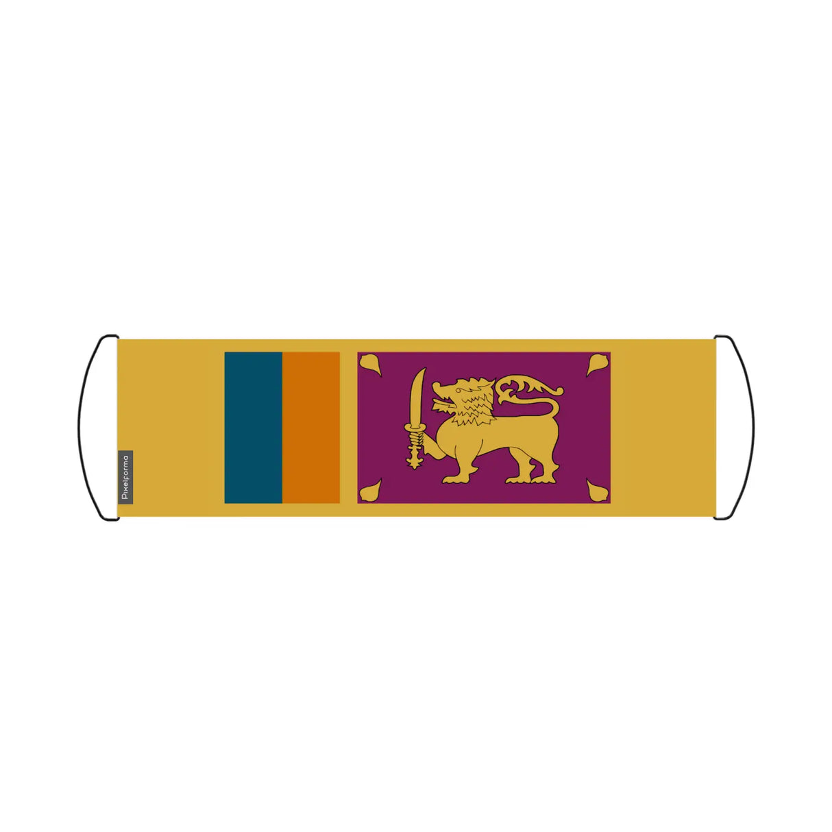 Bannière de défilement drapeau sri lanka en polyester - pixelforma