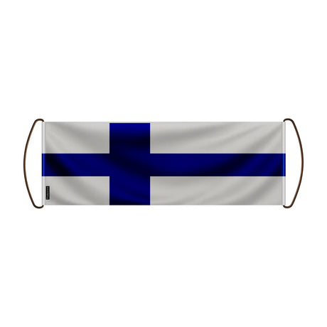 Bannière de défilement finlande en polyester pour événement