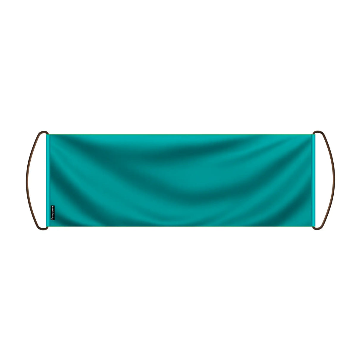 Bannière de défilement france polyester bleu tuquoise foncé