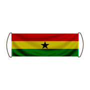 Bannière de défilement ghana en polyester à main