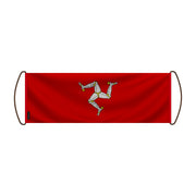 Bannière de défilement île de man en polyester durable