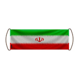 Bannière de défilement iran en polyester pour événement