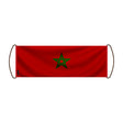 Bannière de défilement maroc en polyester à main festive