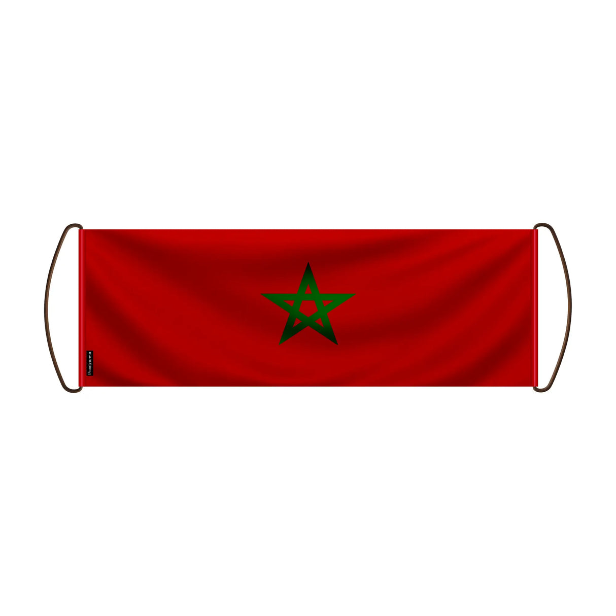 Bannière de défilement maroc en polyester à main festive