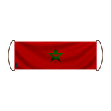 Bannière de défilement maroc en polyester à main festive