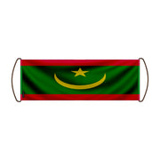 Bannière de défilement mauritanie en polyester résistant