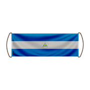 Bannière de défilement nicaragua en polyester à main