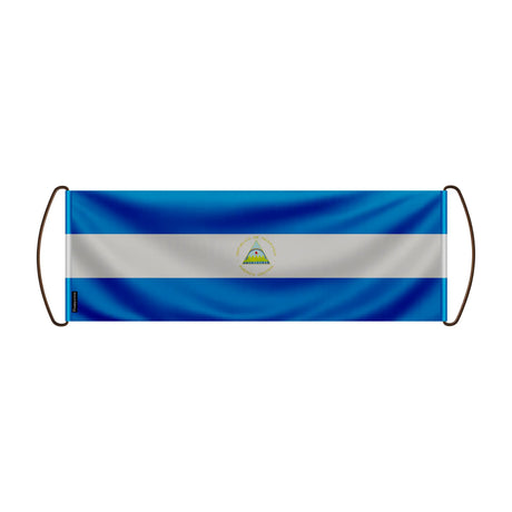 Bannière de défilement nicaragua en polyester à main