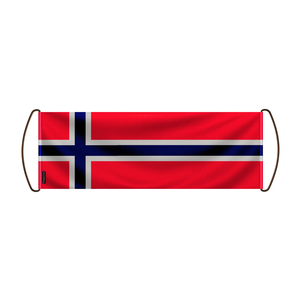 Bannière de défilement norvège en polyester à main