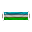 Bannière de défilement ouzbékistan en polyester robuste