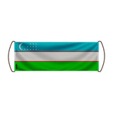 Bannière de défilement ouzbékistan en polyester robuste