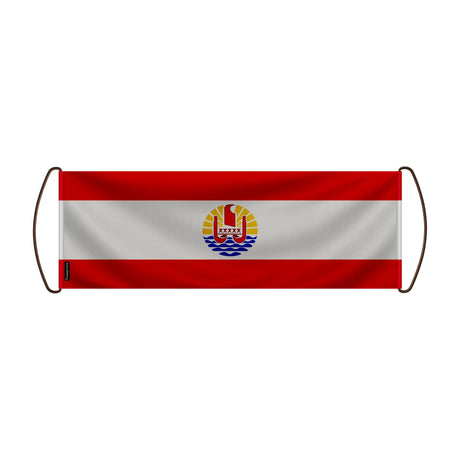 Bannière de défilement polynésie française en polyester