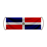 Bannière de défilement république dominicaine polyester