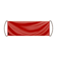 Bannière de défilement rouge clair en polyester pour événements
