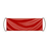 Bannière de défilement rouge clair en polyester pour événements
