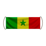 Bannière de défilement sénégal en polyester à main
