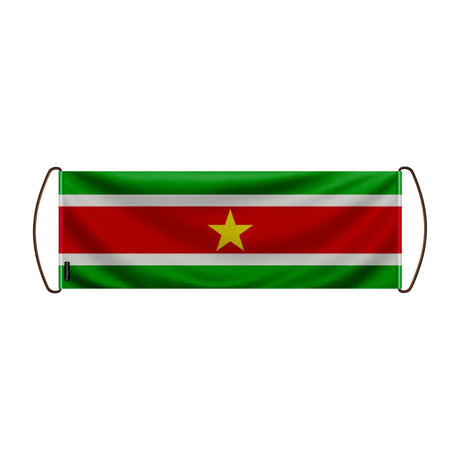 Bannière de défilement suriname en polyester pour événements