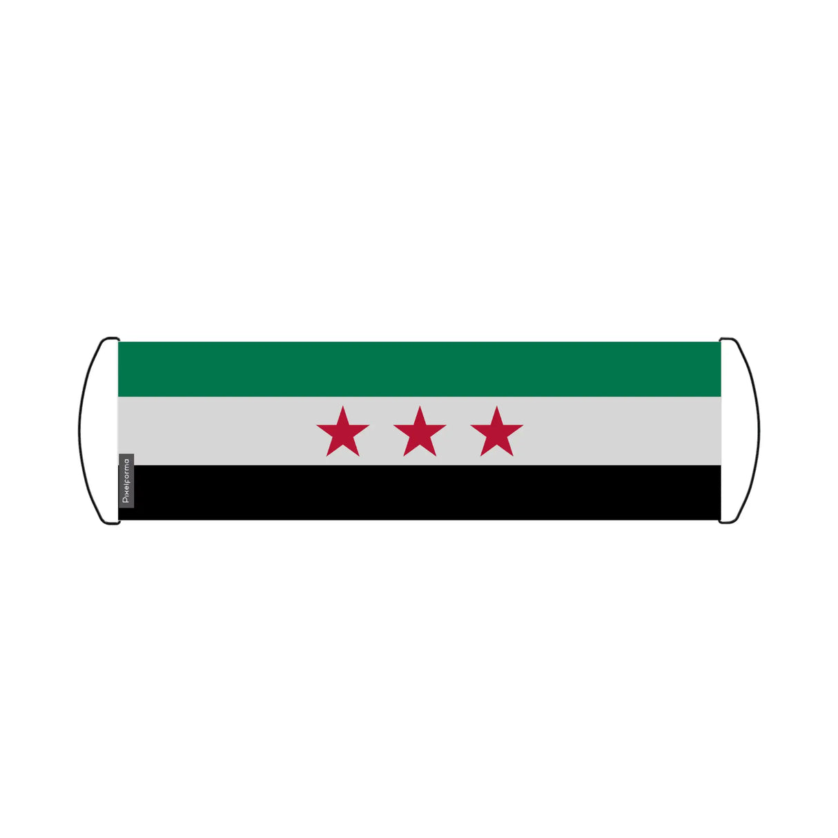 Bannière de défilement syrie en polyester pour extérieur