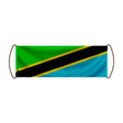 Bannière de défilement tanzanie en polyester à main