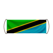 Bannière de défilement tanzanie en polyester à main