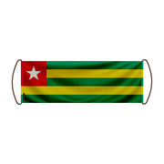 Bannière de défilement togo en polyester à main